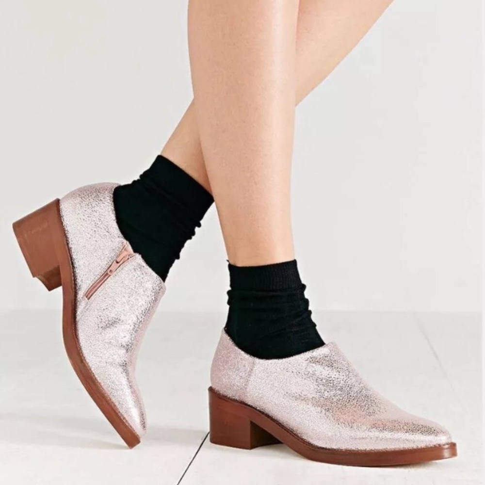 MIISTA Juliana metallic pink flat size 36